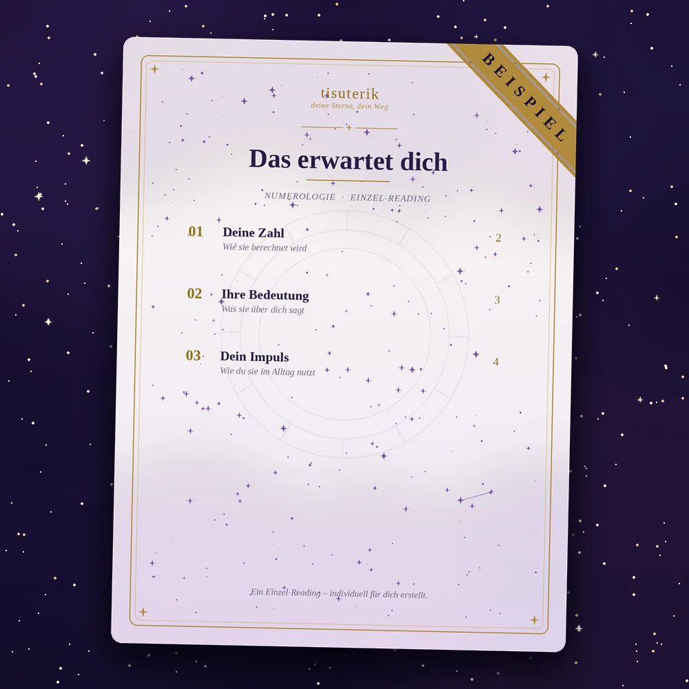 Glückszahlen Beispielseite
