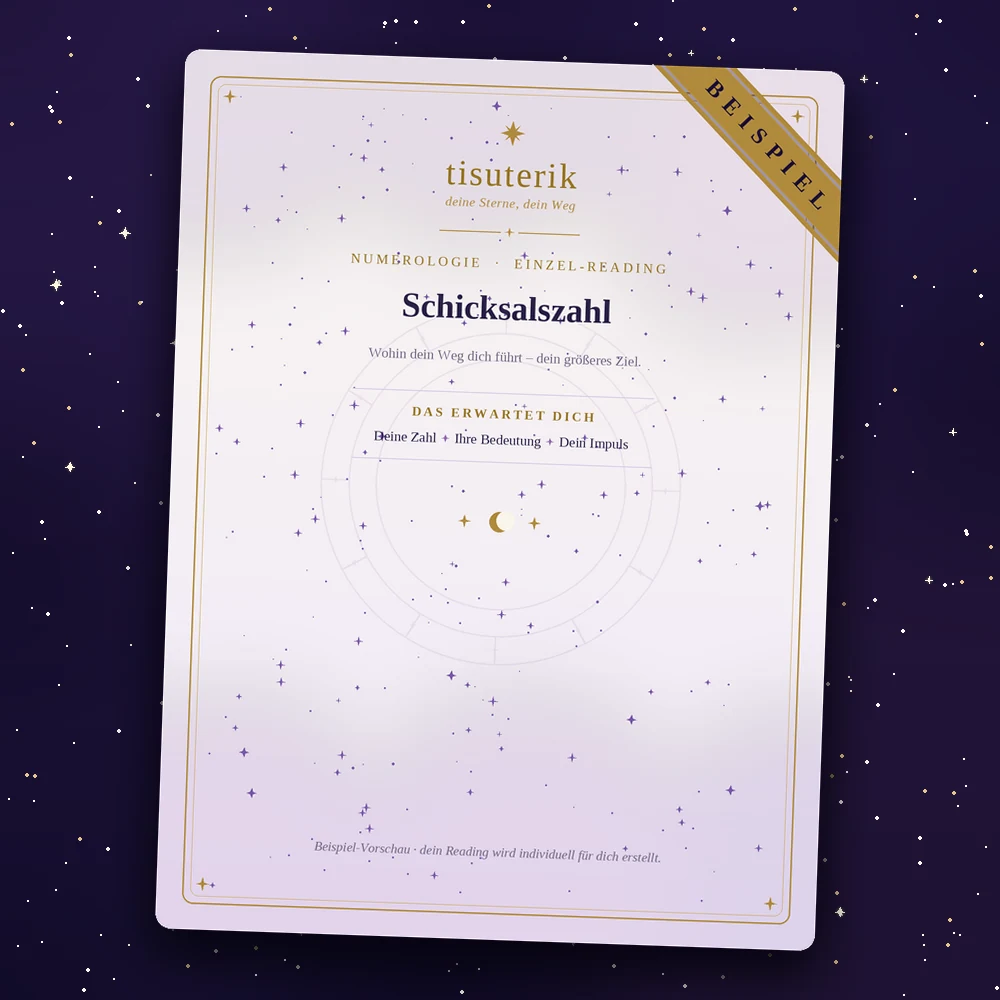 Schicksalszahl – Beispiel